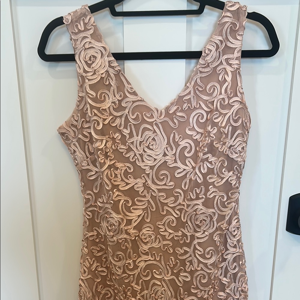 Blush Pink Midi Dress - Size 4